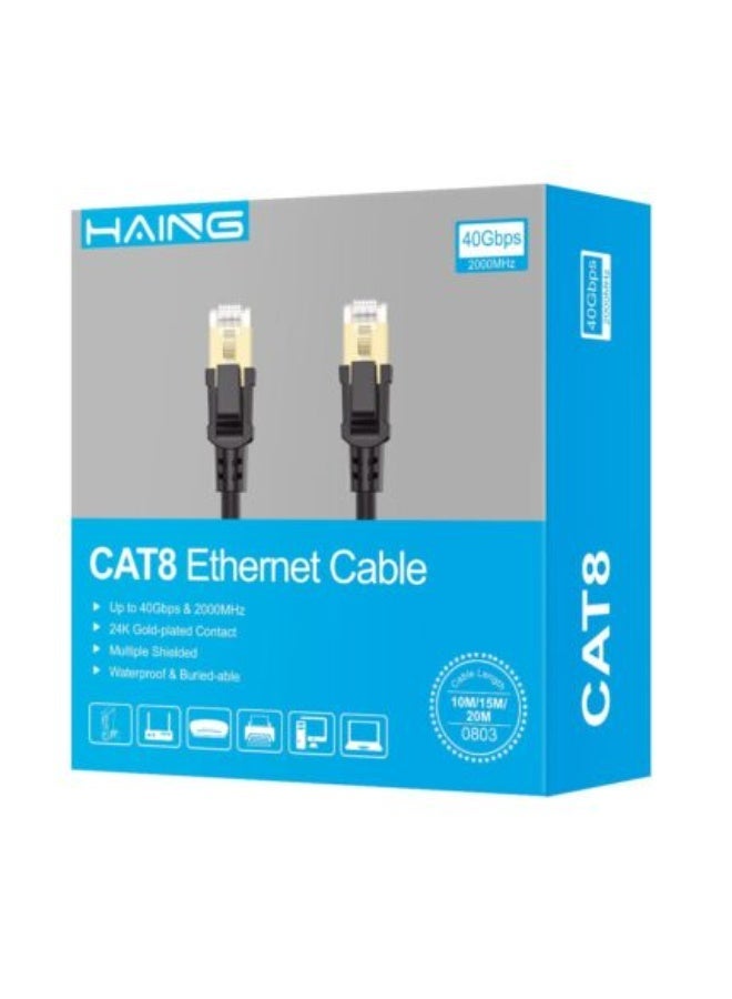 Haing network cable 10 meters cat 8 high speed - Image 1